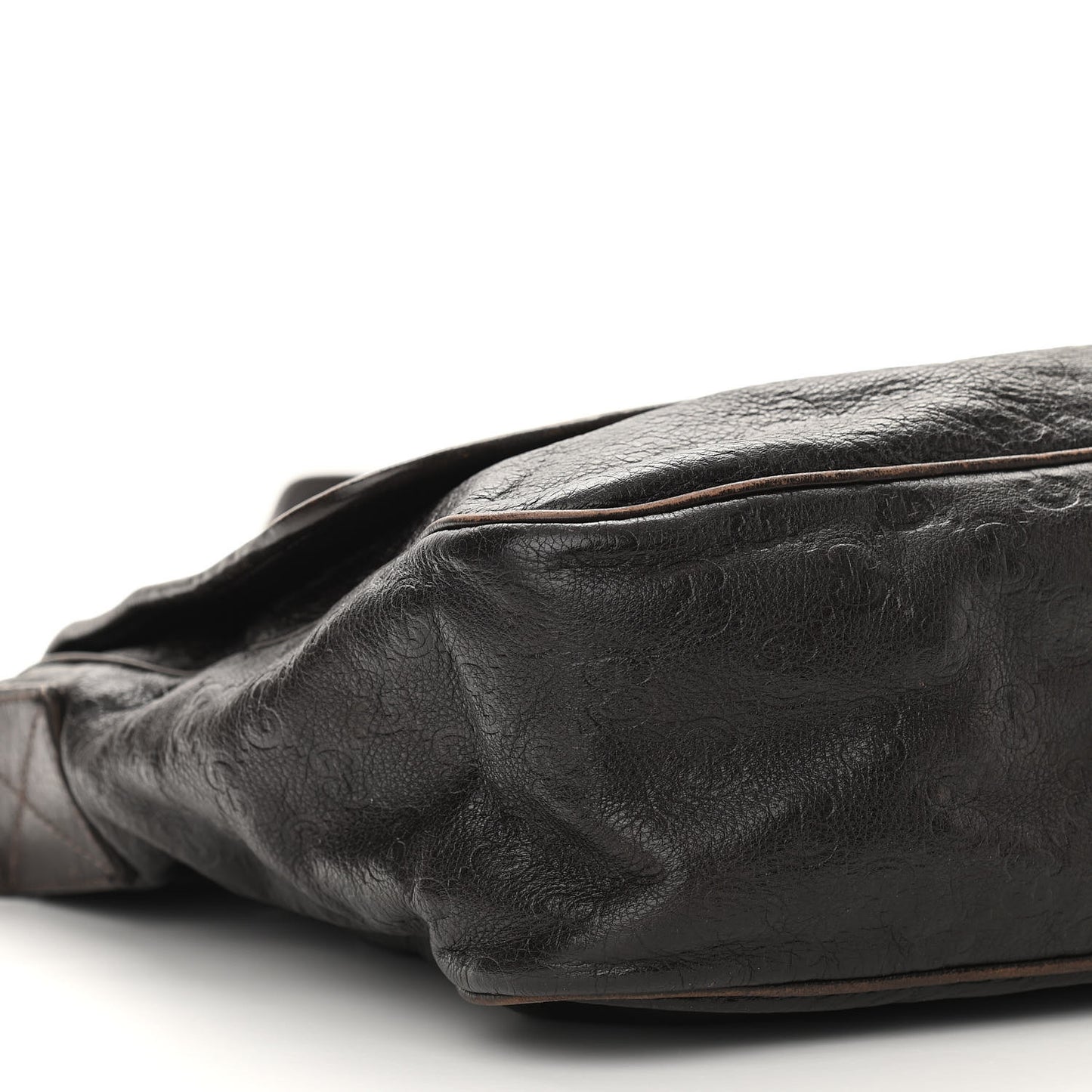 Guccissima Medium Flap Messenger Bag Chocolate