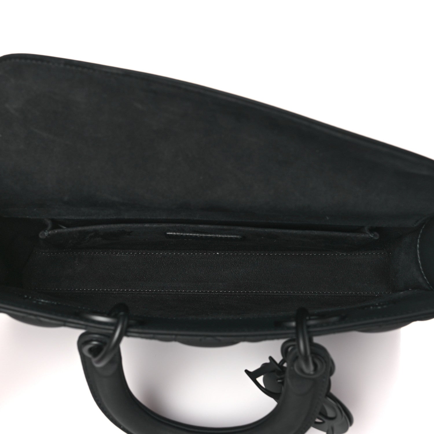 Christian Dior Ultra Matte Calfskin Cannage Medium Lady D-Joy Black 6 of 9