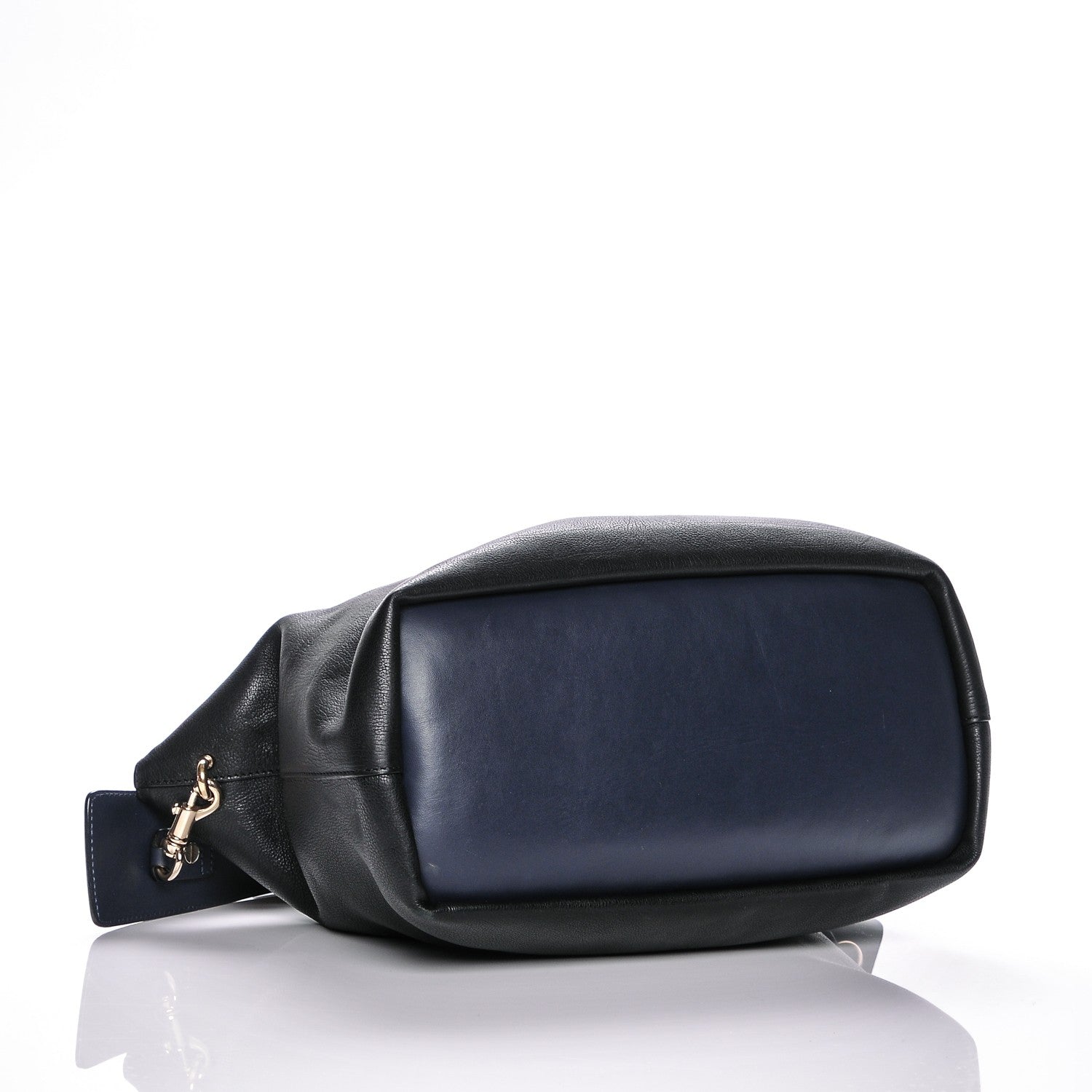 Chloe Smooth Calfskin Snakeskin Medium Baylee Tote Black 4 of 6