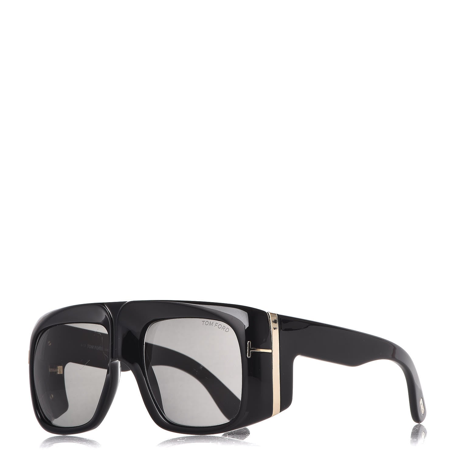 Tom Ford Square Gino Sunglasses TF733 Black 1 of 8
