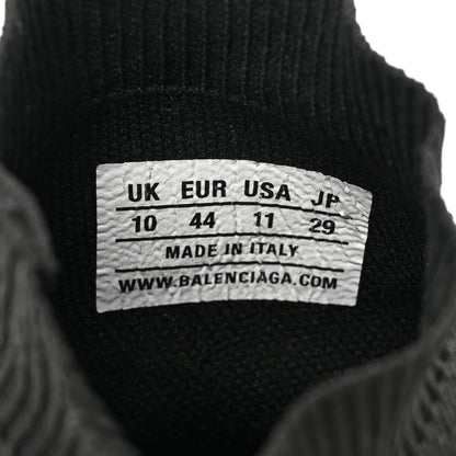Balenciaga Neoprene Knit Allover Logo Bi-Color Sole Mens Speed Sneakers 11 Black White 9 of 9