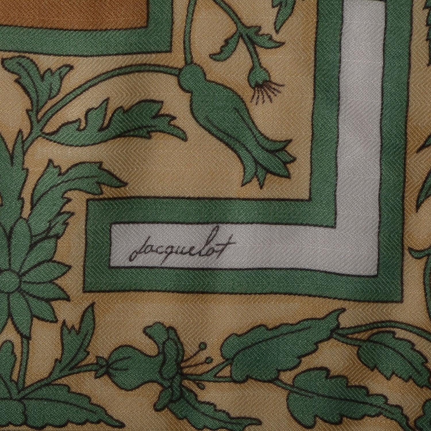 Hermes Cashmere Silk Joyaux de L'ete Scarf Yellow 140 4 of 7