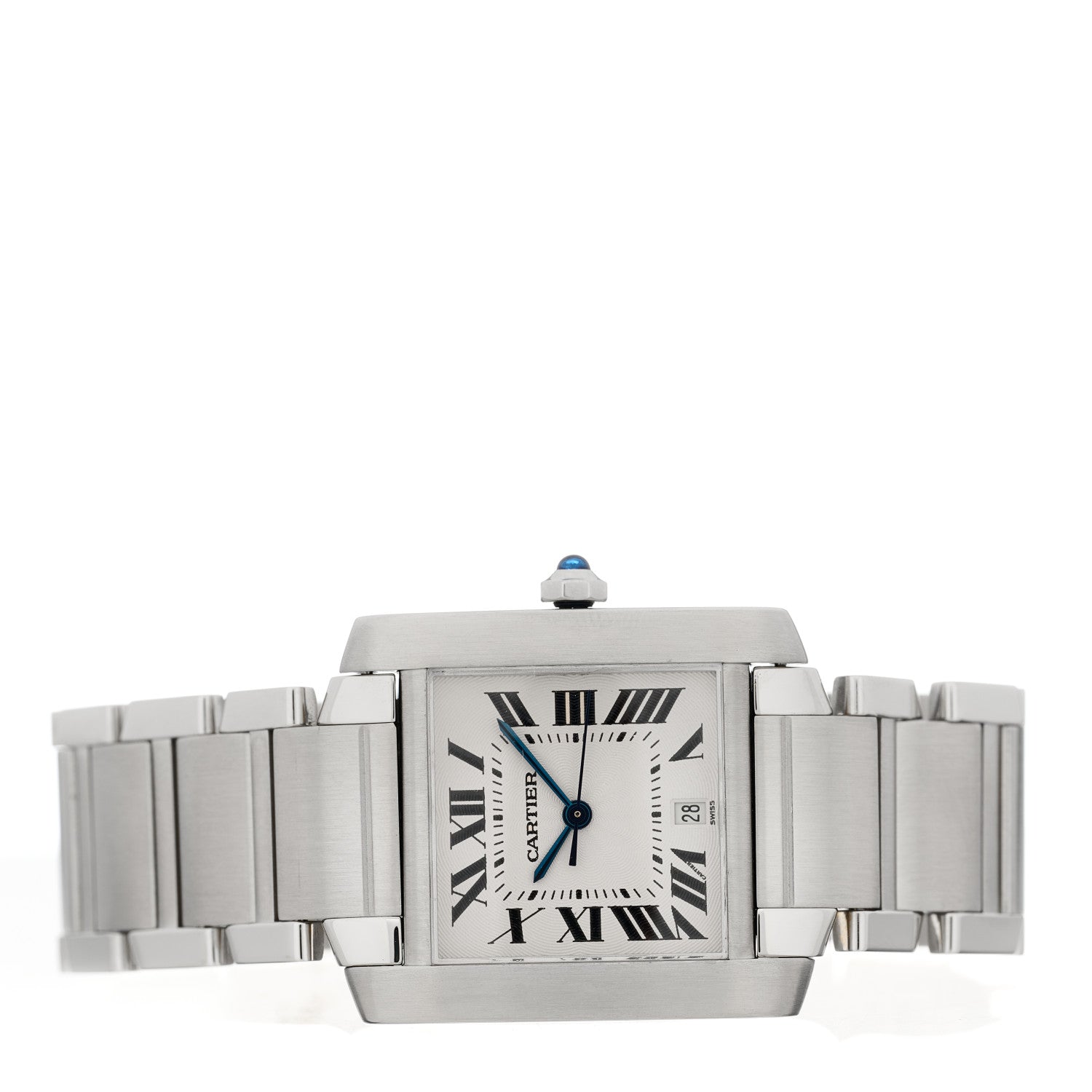 Cartier Stainless Steel 28mm Tank Francaise Automatic Watch 2 of 4