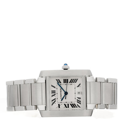 Cartier Stainless Steel 28mm Tank Francaise Automatic Watch 2 of 4