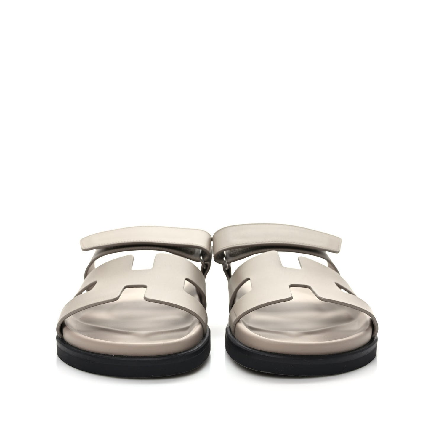 Calfskin Womens Chypre Sandals 38 Beige Mastic