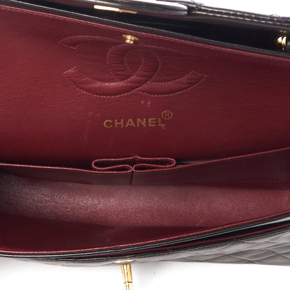 Chanel Lambskin Quilted Medium Double Flap Black 6 of 9