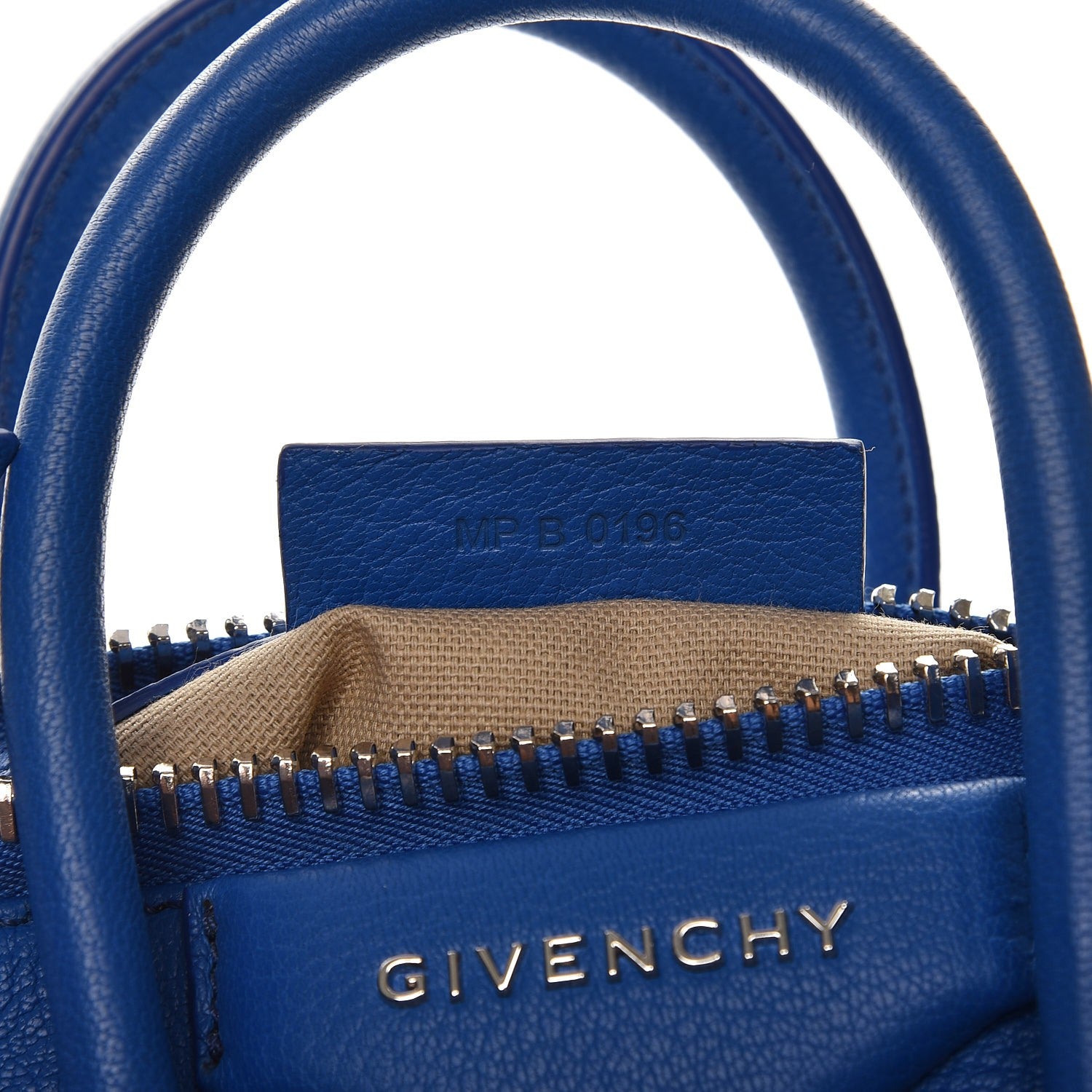 Givenchy Sugar Goatskin Mini Antigona Indigo Blue 8 of 8
