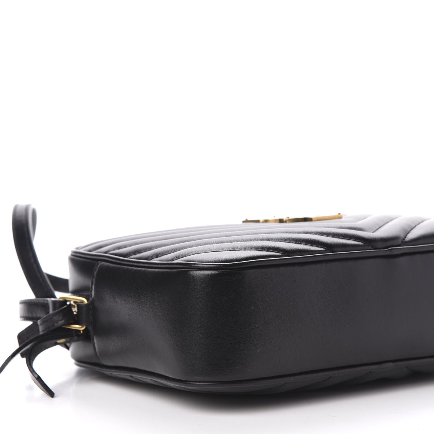 Calfskin Matelasse Monogram Lou Camera Bag Black