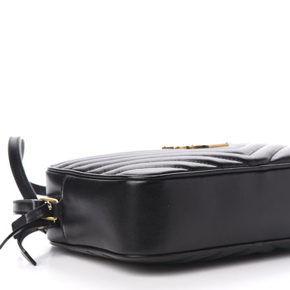 Saint Laurent Calfskin Matelasse Monogram Lou Camera Bag Black 8 of 10