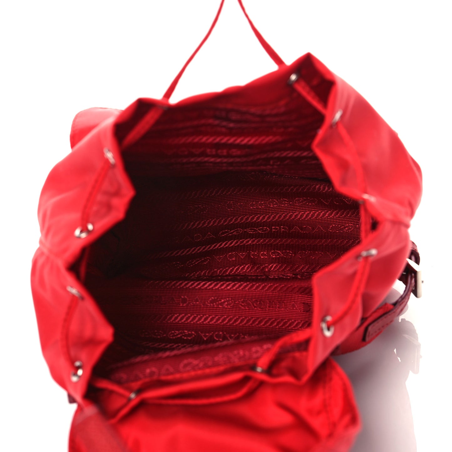 Nylon Vela Mini Crossbody Backpack Rosso
