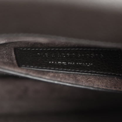 Saint Laurent Grained Calfskin Medium Monogram Sunset Dark Anthracite 6 of 9