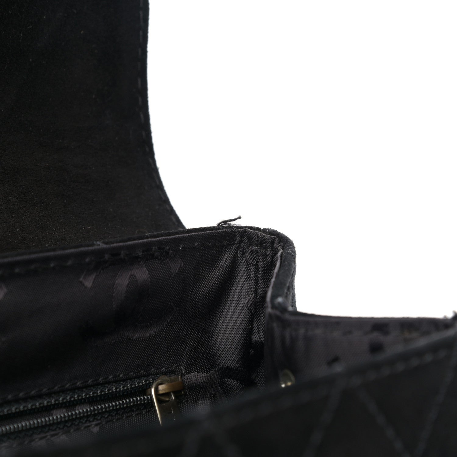 Chanel Suede Stitched Single Flap Black 16 of 16