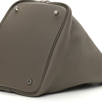 Hermes Taurillon Clemence Picotin Lock 22 MM Etain 10 of 11