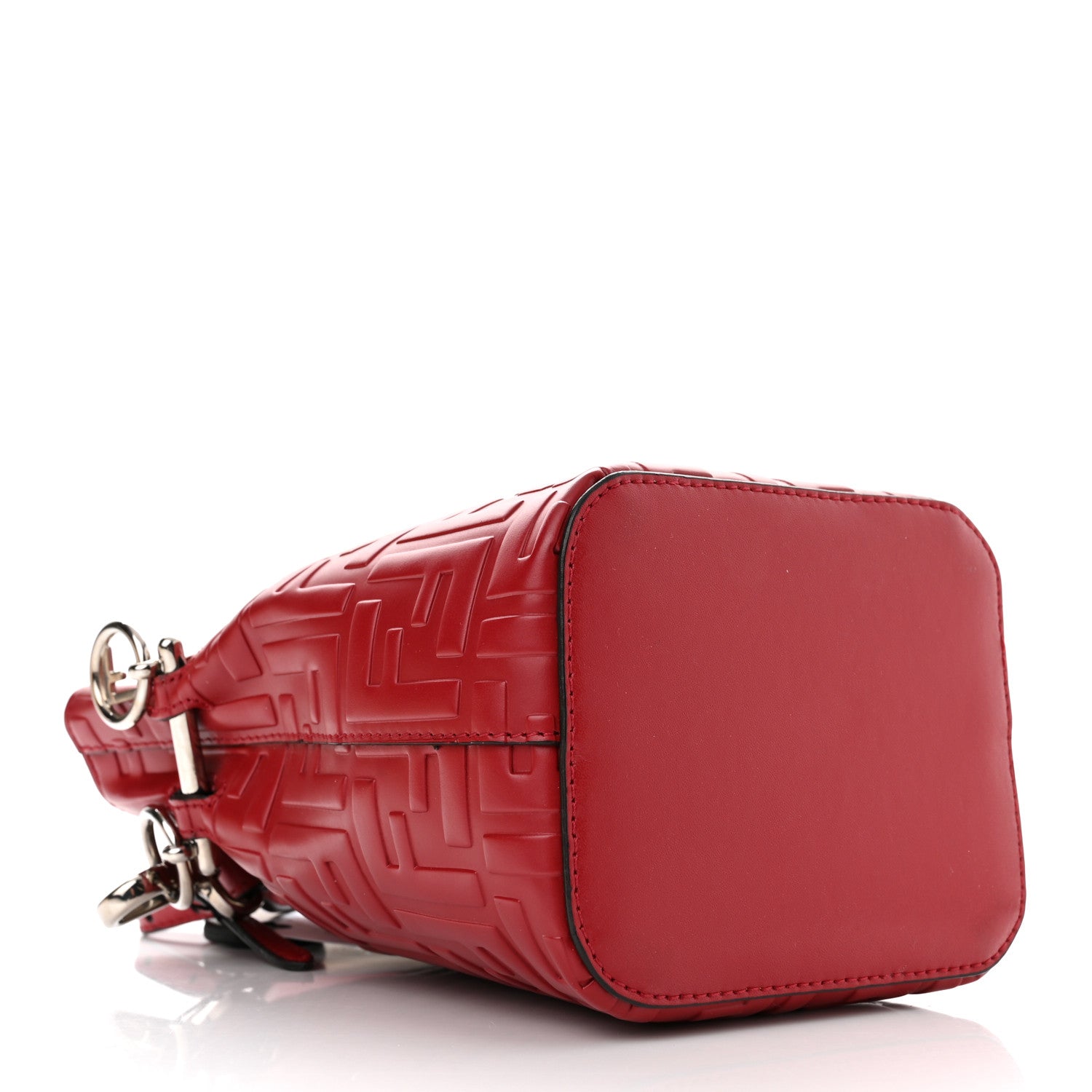 Fendi Vitello Liberty F is Fendi FF 1974 Embossed Mini Mon Tresor Bucket Bag Fragola 4 of 11