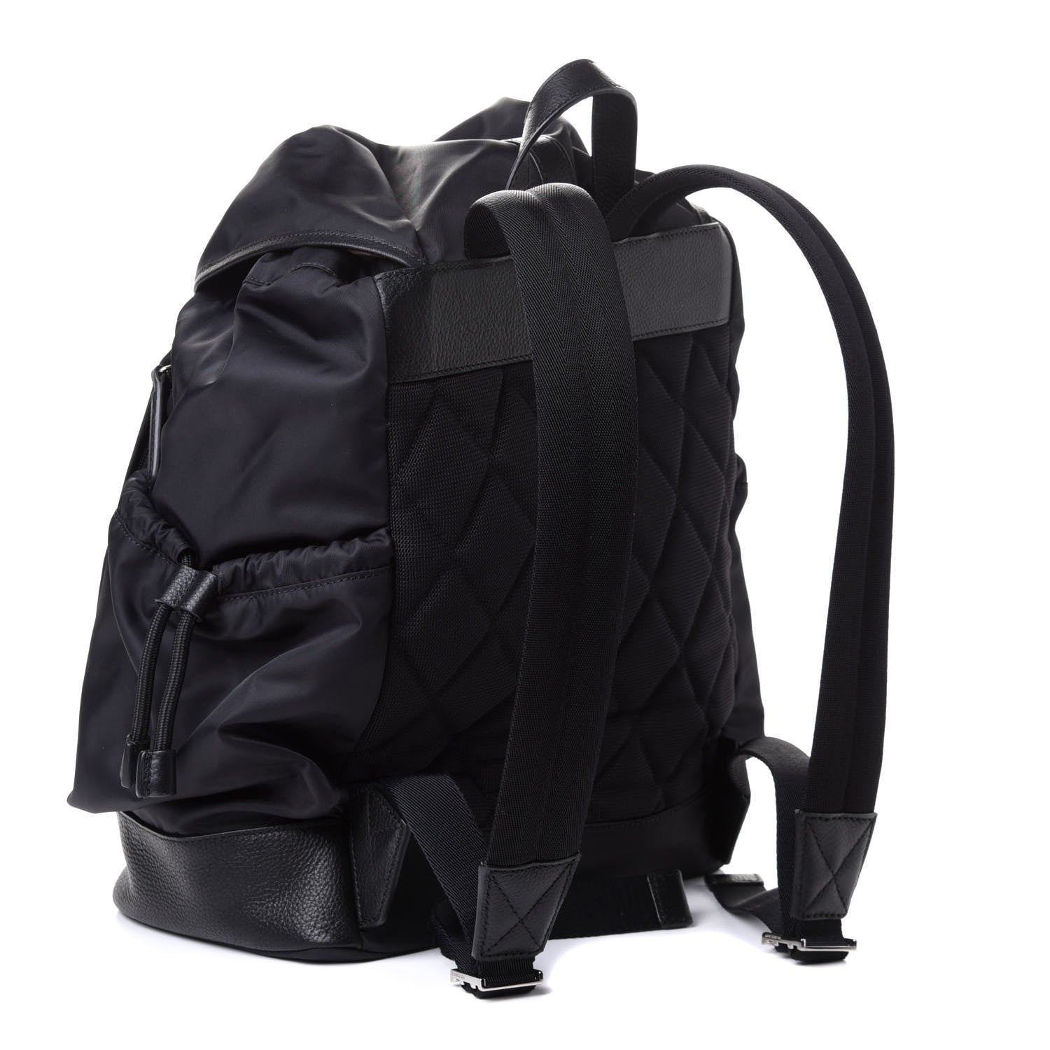 Burberry Nylon Grained Calfskin Watson Diaper Bag Navy 2 of 4