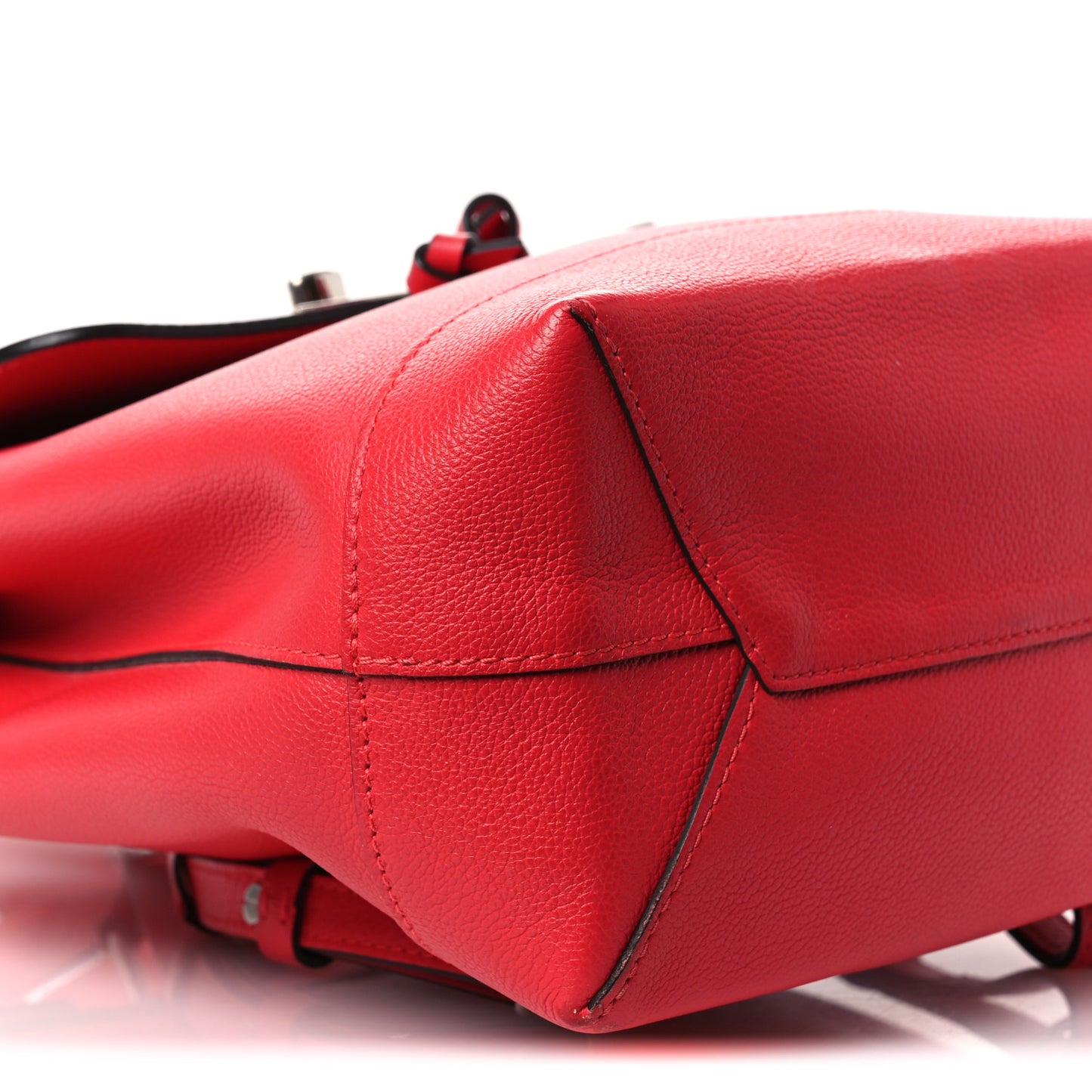 Soft Calfskin Lockme Backpack Poppy