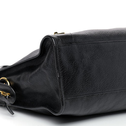 Balenciaga Chevre Gold Metallic Edge Hardware City Black 8 of 10