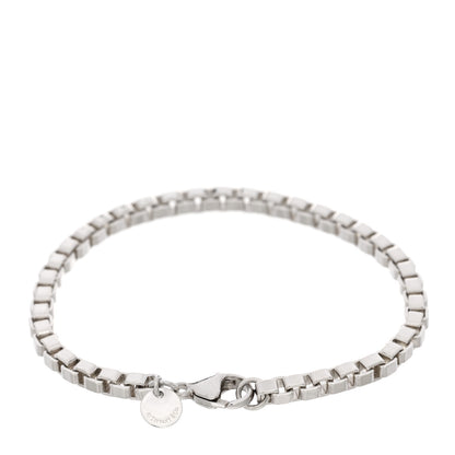 Tiffany Sterling Silver 4mm Venetian Link Bracelet 2 of 3