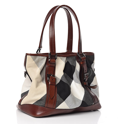 Burberry Canvas Mega Check Lowry Brown 3 of 20