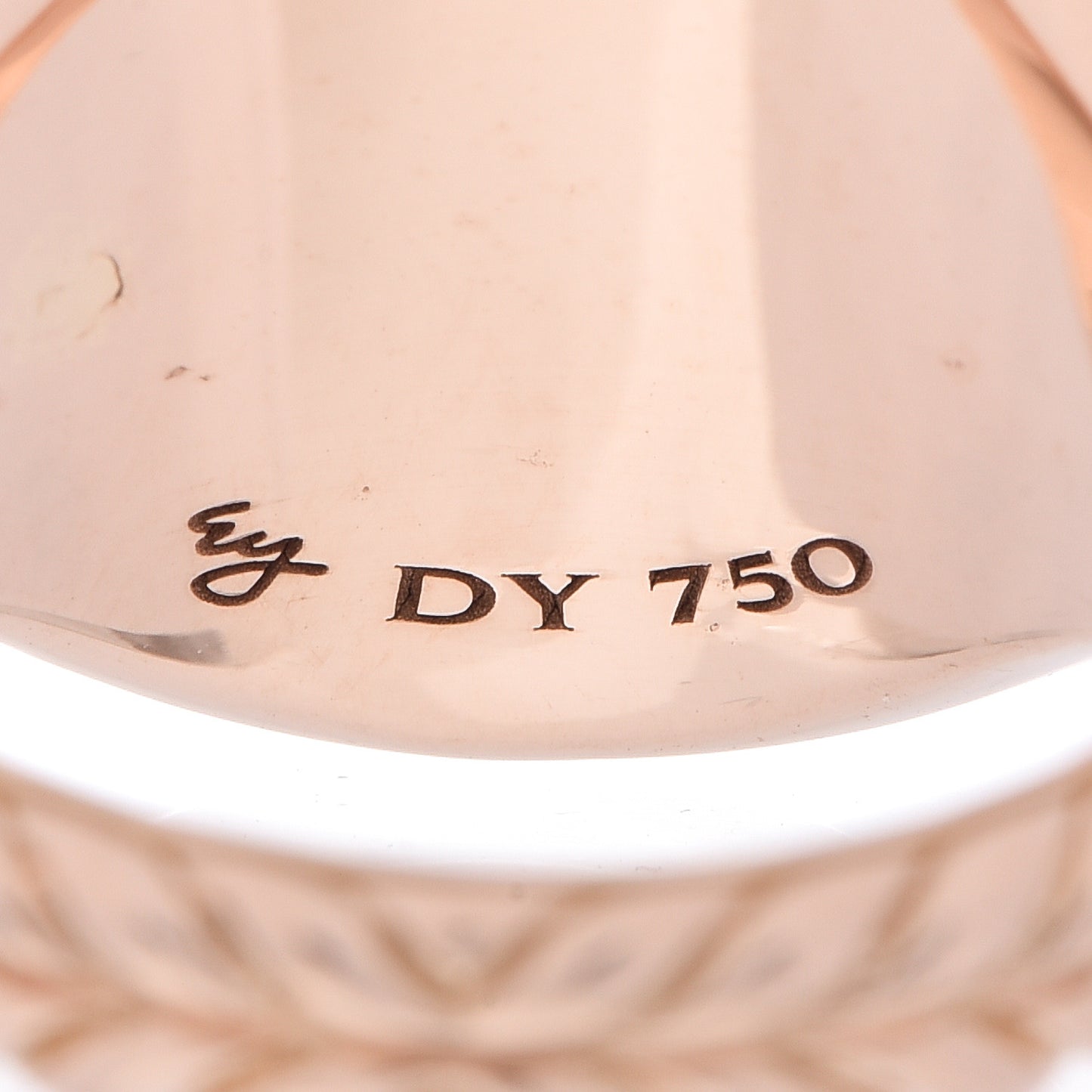 18K Rose Gold White Agate Signet Ring 47 4