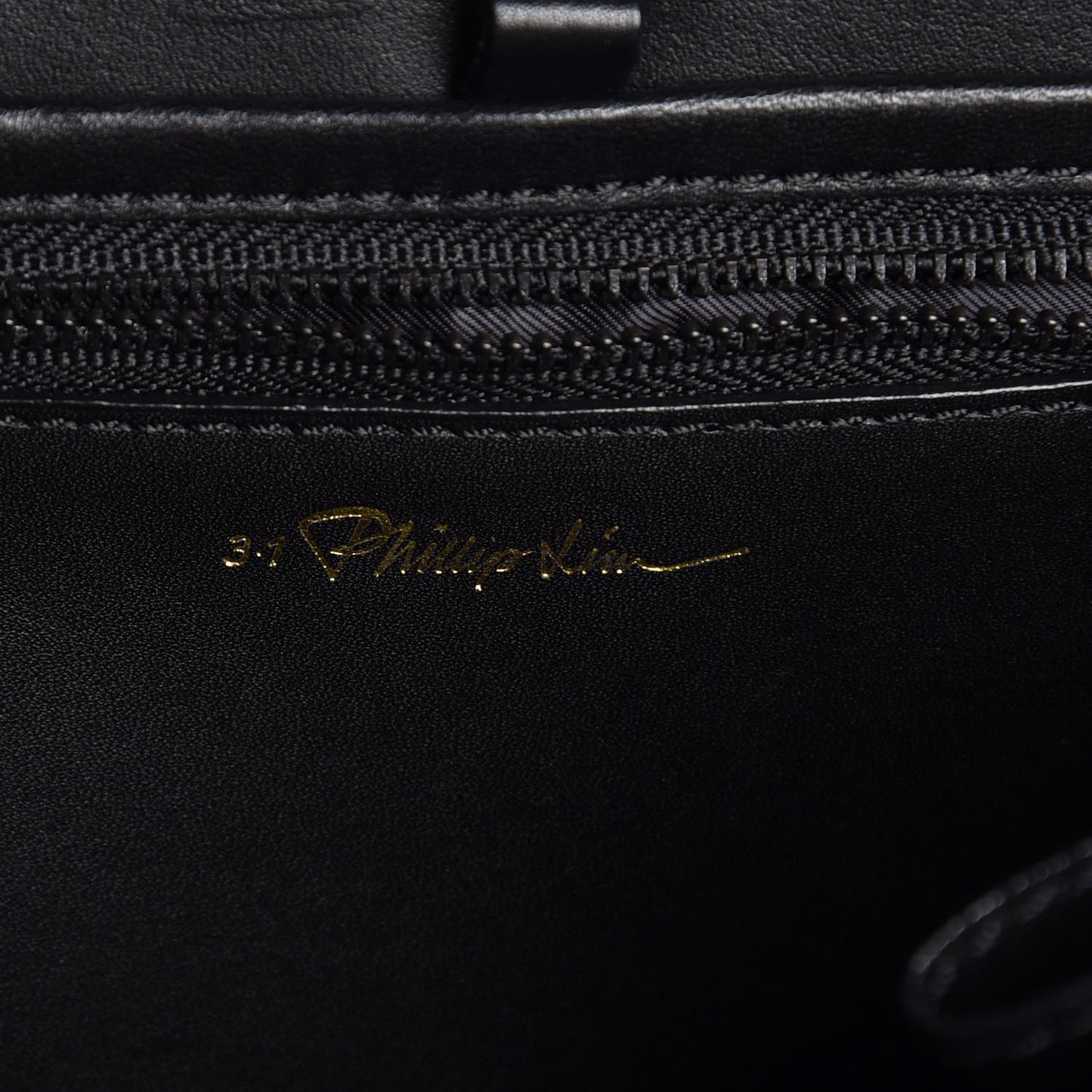 3.1 Smooth Calfskin Glitter Mini Pashli Satchel Black
