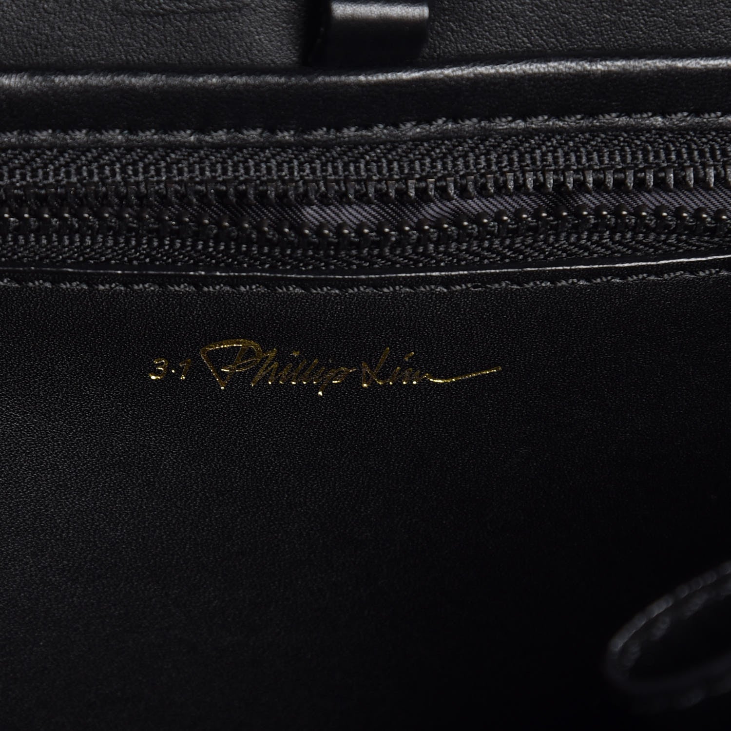 3.1 Phillip Lim 3.1 Smooth Calfskin Glitter Mini Pashli Satchel Black 6 of 7