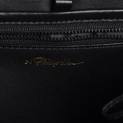 3.1 Phillip Lim 3.1 Smooth Calfskin Glitter Mini Pashli Satchel Black 6 of 7