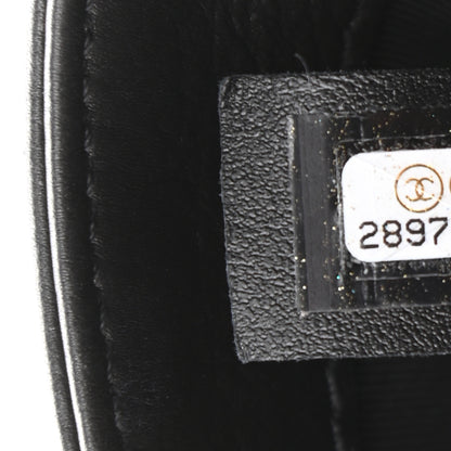 Chanel Calfskin Quilted Top Handle Flap Black 7 of 11