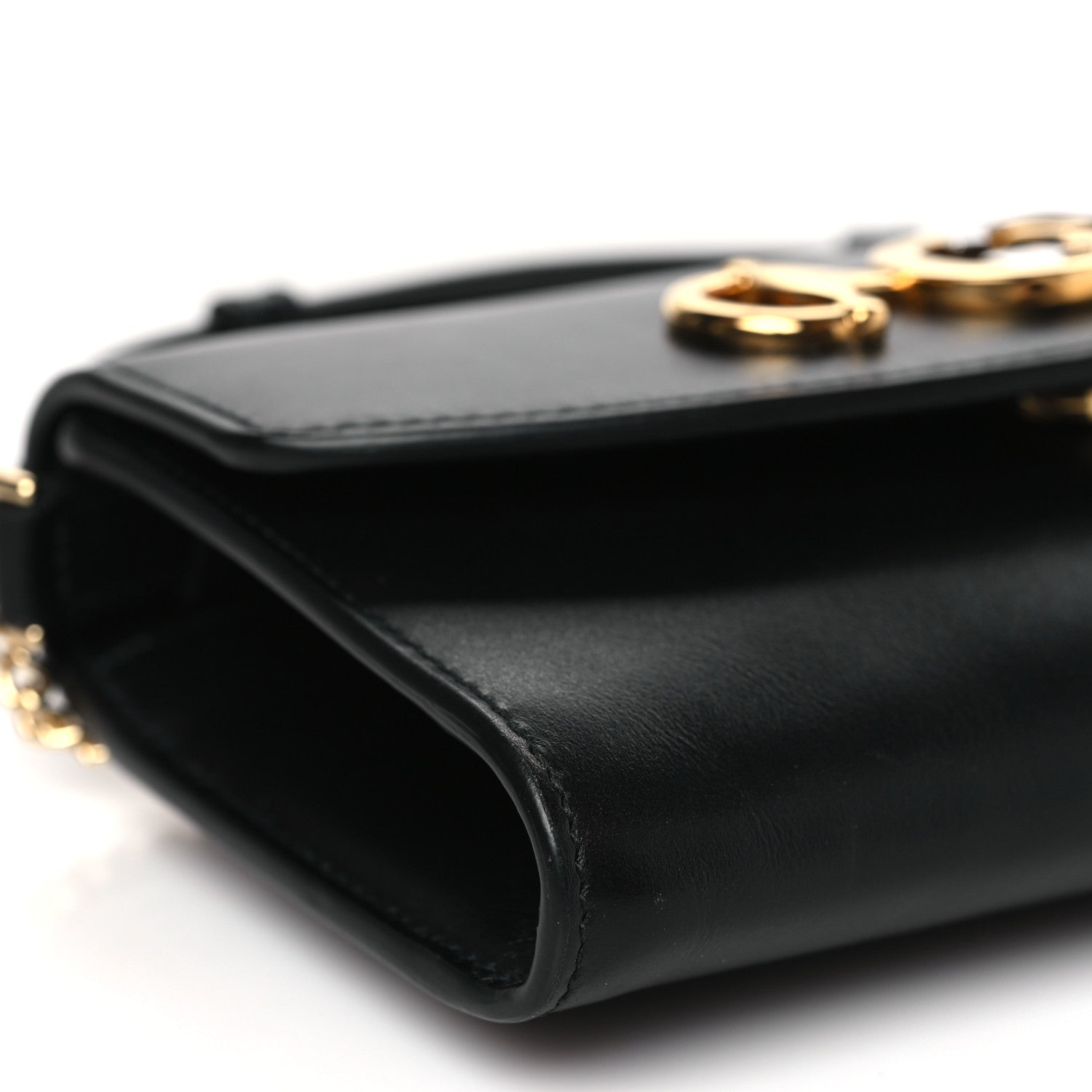 Gucci Smooth Calfskin Mini Zumi Shoulder Bag Black 9 of 10