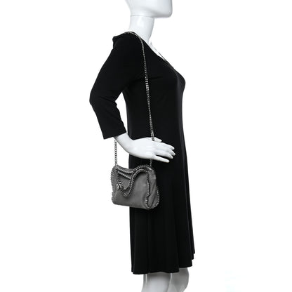 Stella McCartney Shaggy Deer Falabella Fold Over Tote Grey 2 of 9
