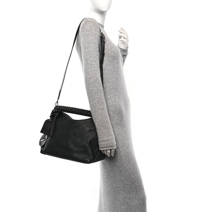 Louis Vuitton Mahina Beaubourg Hobo MM Black 2 of 10