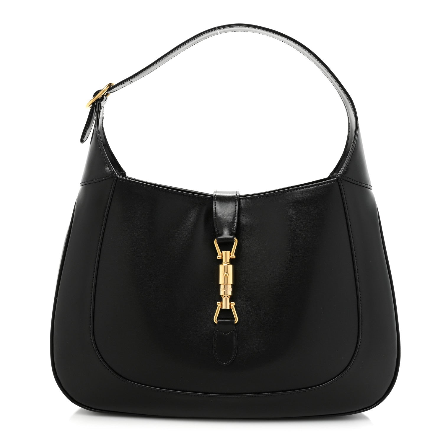 Gucci Boarded Dyana Lux Calfskin Medium Jackie 1961 Hobo Black 1 of 9