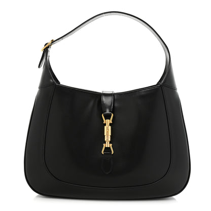 Gucci Boarded Dyana Lux Calfskin Medium Jackie 1961 Hobo Black 1 of 9