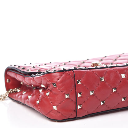 Valentino Garavani Nappa Medium Rockstud Spike Shoulder Bag Rosso Valentino 7 of 9