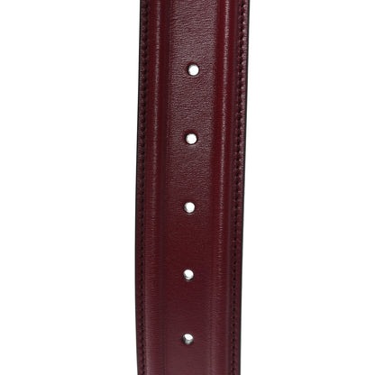 Gucci Ciny Lux Calfskin Patterned Double G 40mm Belt 85 34 Rubicund 6 of 6
