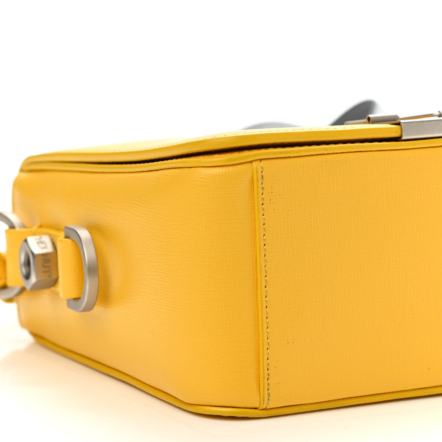 Saffiano Binder Flap Bag Yellow