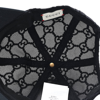 Gucci Mesh GG Monogram Shivali Baseball Hat M Black 7 of 10