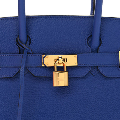Hermes Togo Birkin 30 Bleu Electrique 10 of 11