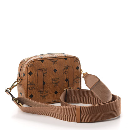 MCM Visetos Klassik Crossbody Bag Cognac 3 of 10