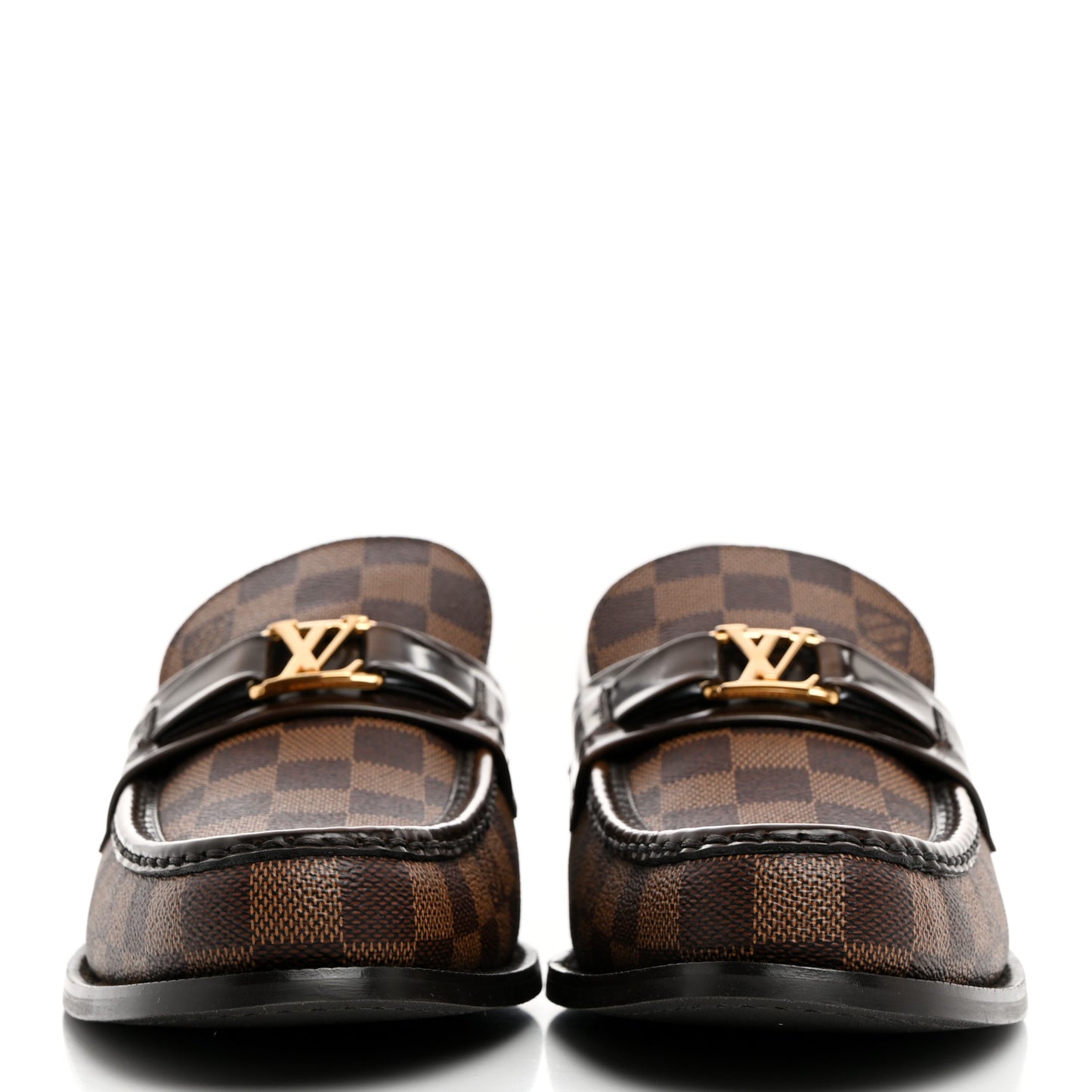 Damier Ebene Calfskin Mens Major Loafers 11