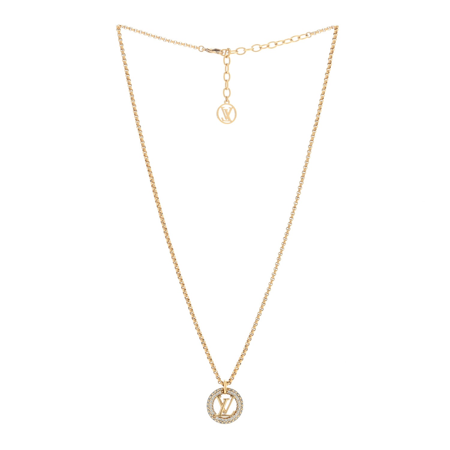 Louis Vuitton Metal Crystal Louise By Night Necklace 2 of 4