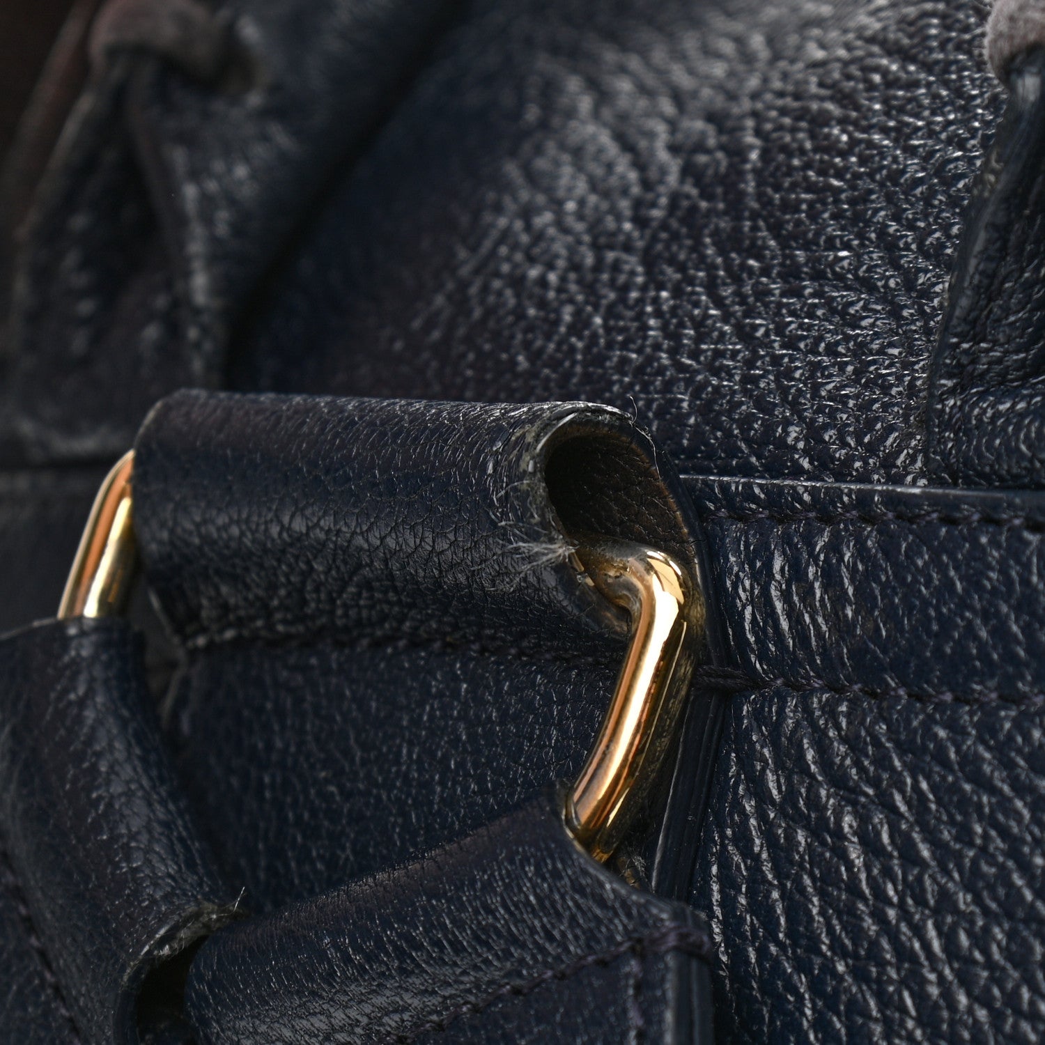 Balenciaga Chevre Gold Metallic Edge Hardware Backpack Bleu Nuit 14 of 15