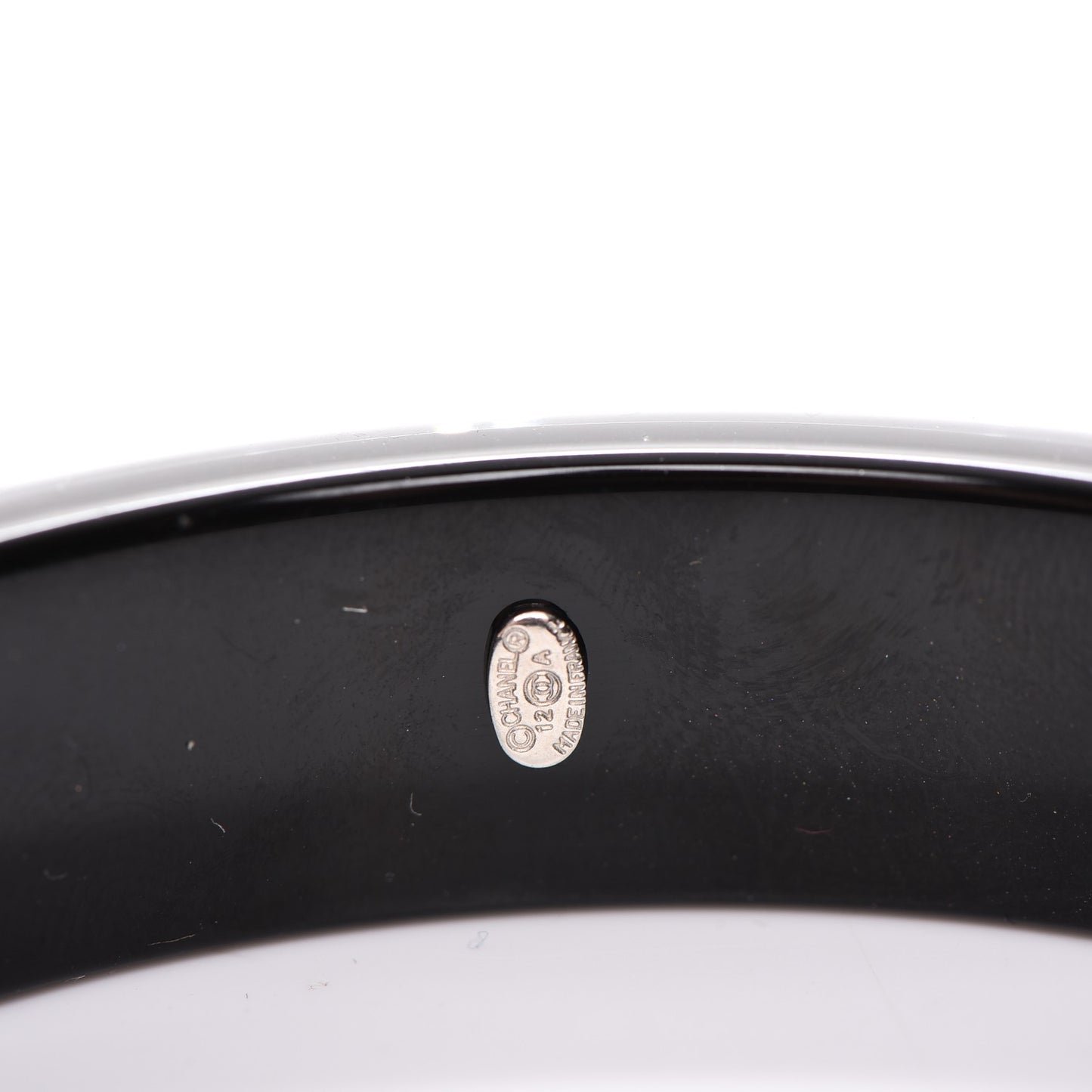 Resin Crystal CC Bangle Black