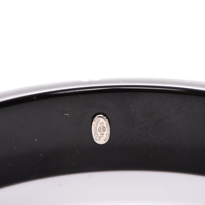 Chanel Resin Crystal CC Bangle Black 4 of 4