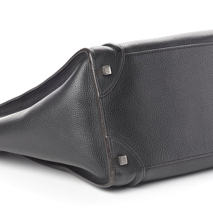 Celine Drummed Calfskin Mini Luggage Black 8 of 9