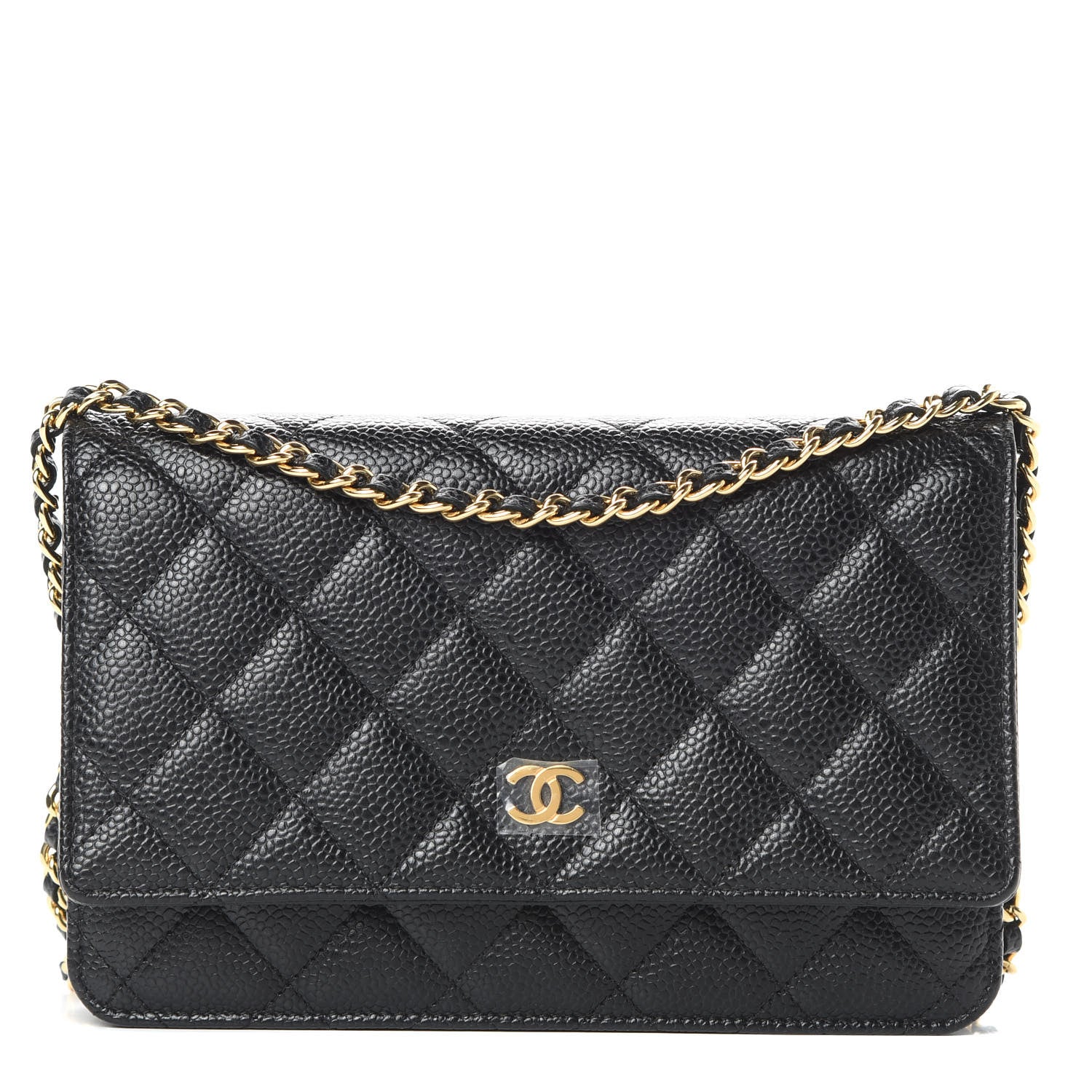 Chanel Caviar Quilted Wallet On Chain WOC Black 1 of 13