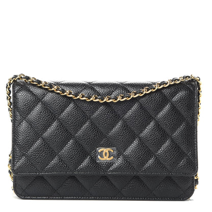 Chanel Caviar Quilted Wallet On Chain WOC Black 1 of 13