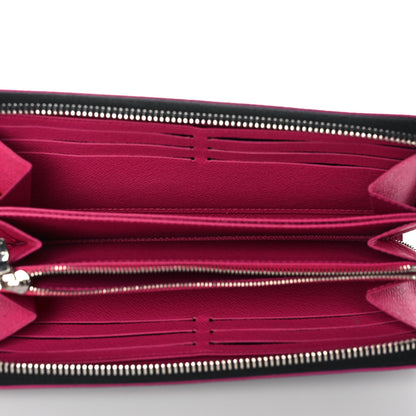 Louis Vuitton Epi Zippy Wallet Black Hot Pink 5 of 11