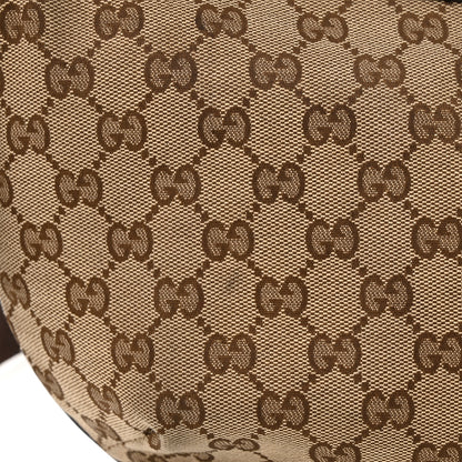 Gucci Monogram Medium Half Moon Hobo Dark Brown 11 of 14