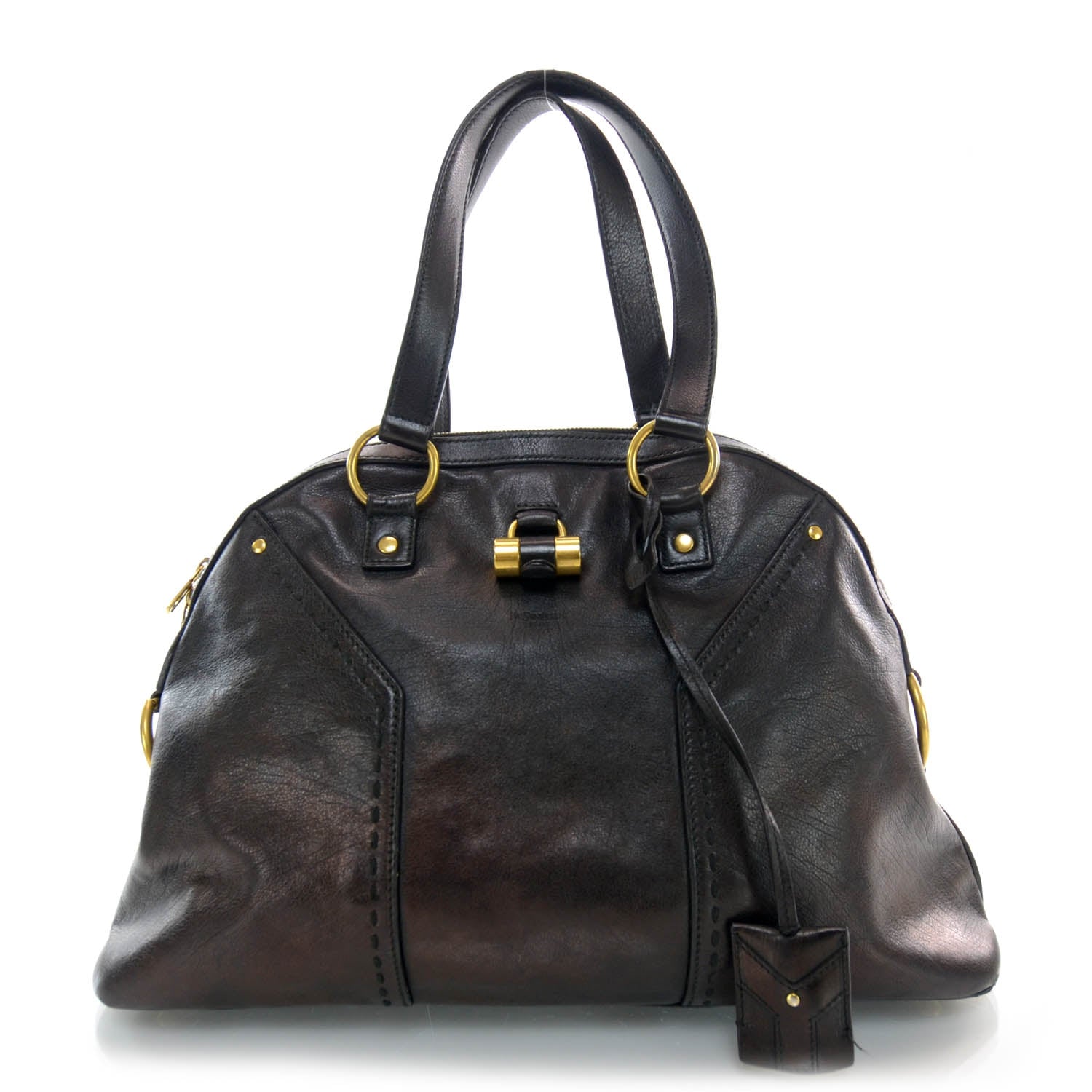 Saint Laurent Leather Large Muse Black 1 of 7